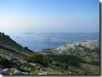 View from St. Elias on Lumbarda and islands.